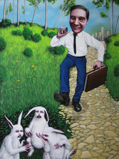 Le gars avec le téléphone