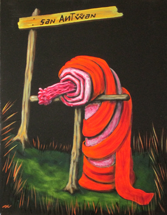 St-Antoine, acrylique sur toile 14 x 18