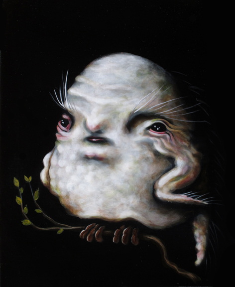 Elidiabeth, acrylique 10 x 8 po.