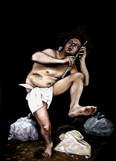 Le flûtiste de Nazareth, 48 x 36/