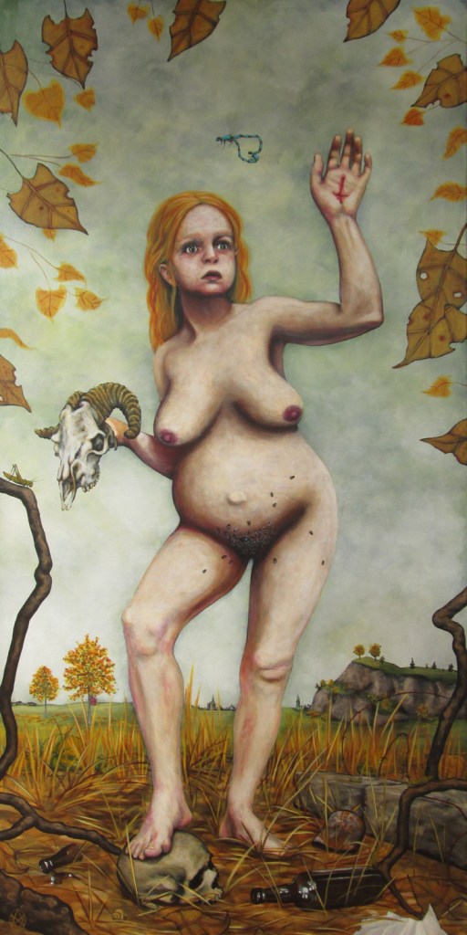 Lieu criminel 48 x 24" acrylique sur toile